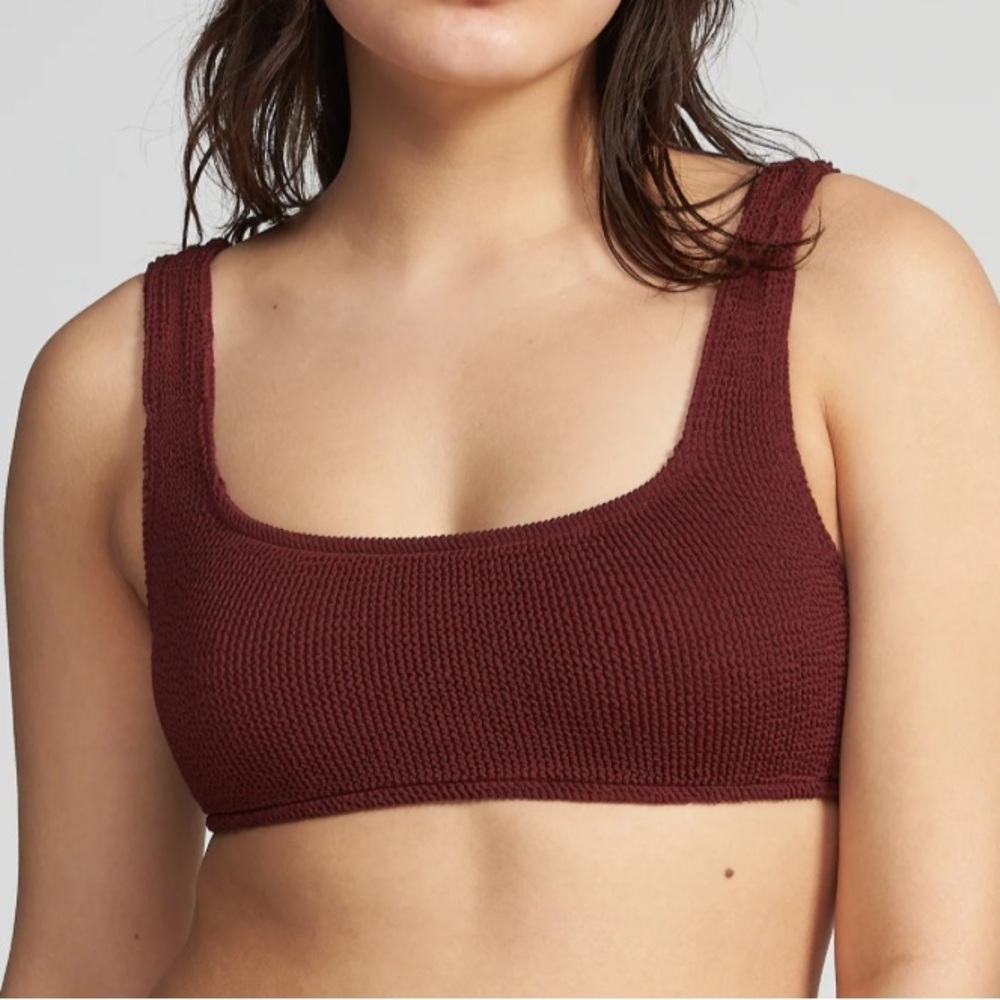 Youswim Garnet burgundy wine Deep Red stretch Bikini Top aplomb stretch 1